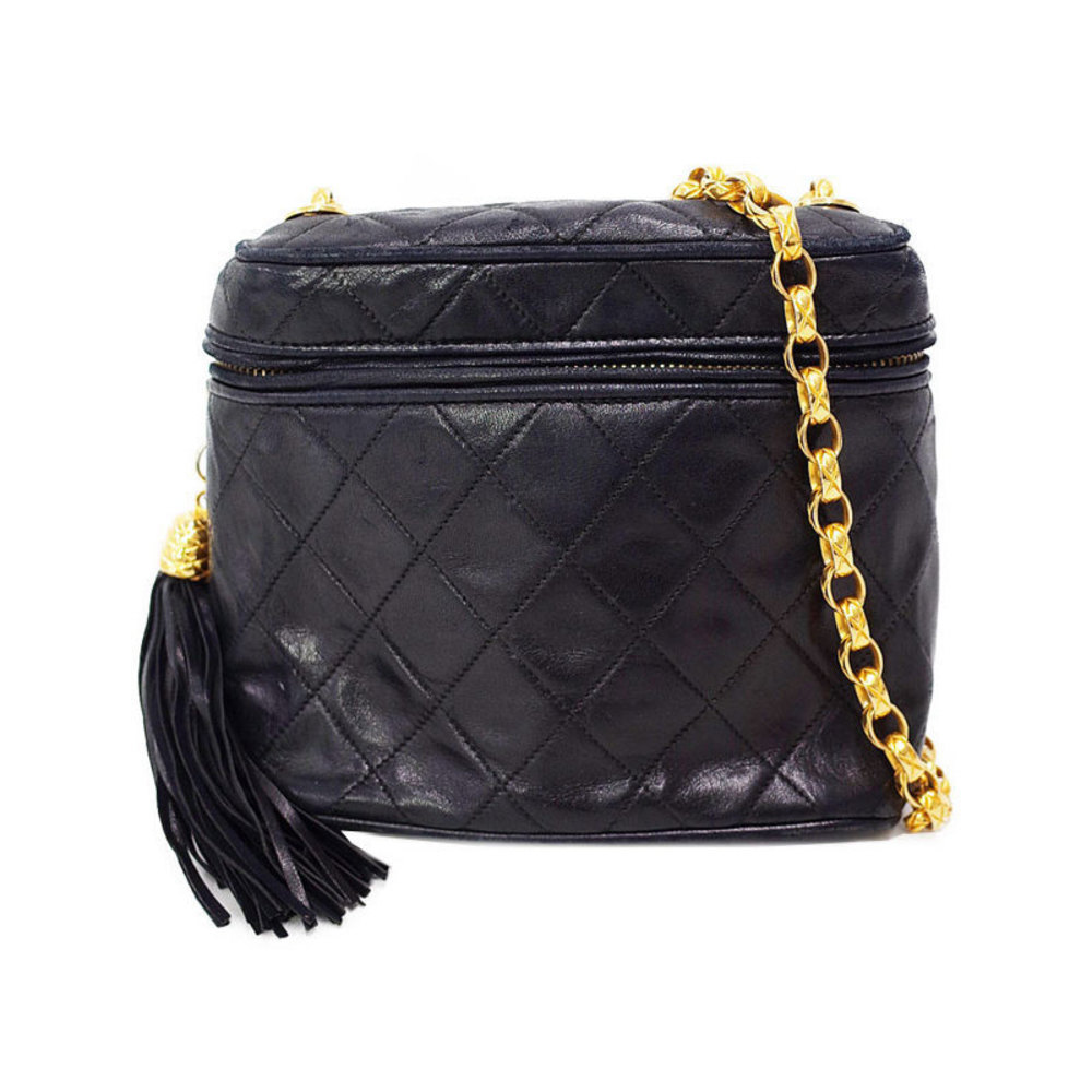 Chanel Matelasse Chain Shoulder Bag Black